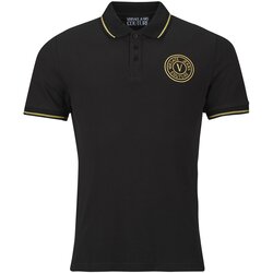 Versace Jeans Couture Polo majice kratki rokavi 80GAGT03 Črna Cene