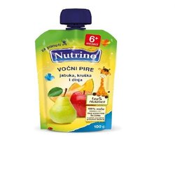 Nutrino voćni pire jabuka, kruška i dinja 100g Cene