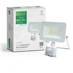 Greentech LED reflektor sa senzorom 1700lm, 20W, 6500K – AFS-20WH Cene