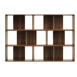 Kave Home Sistem modularnih polic v orehovem dekorju 6 ks 168x114 cm Litto – Cene