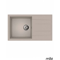 Milo Granitna sudopera Retto 78x46cm Pure sand ø90 Cene