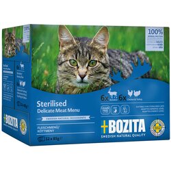 Bozita Indoor & Sterilised v mešanem pakiranju 12 x 85 g - Omaka Cene