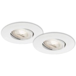 BRILONER LED vgradne luči Kulana bele Ø 9 cm komplet 2 kosov Cene