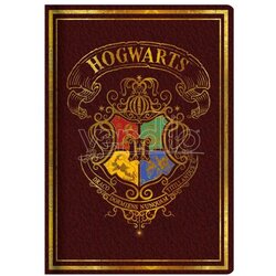 Blue Sky HARRY POTTER A5 CASEBOUND NOTEBOOK - RED - COLOURFUL CREST Cene