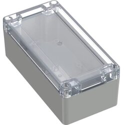 TRU COMPONENTS 6U07160806139 TC-13865140 industrijsko kućište 160 x 80 x 60 polikarbonat svijetlosiva, prozirna 1 kom. Cene