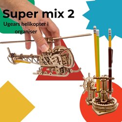UGEARS 3D puzzle super mix 2 (helikopter i organajzer) Cene