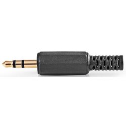 Nedis CAVC22900BKG, Audio konektor, Ravni, Muški, Pozlaceni, Lemljenje, Preènik ulaza: 4,0 mm,PVC, 1 kom Cene