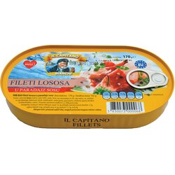 Il Capitano Fileti lososa u paradajz sosu, 170g Cene