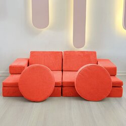 Atelier Del Sofa puzzle - orange orange 2-Seat sofa-bed Cene
