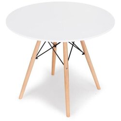 Bolzz trpezarijski sto Torino, Okrugli, 80cm, Beli Cene