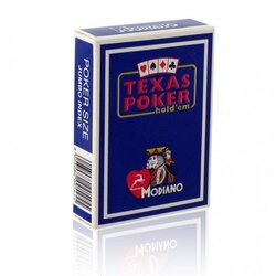 Modiano karte za poker 100% plastika jumbo index, plave Cene