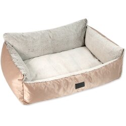 Plaček Pet Products Krevet za pse u zlatnoj boji 100x70 cm Dog Fantasy Lux Platinum – Cene