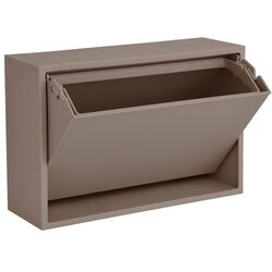 ReCollector Svetlo rjav stenski koš za smeti iz reciklirane plastike Mini Box – Cene