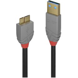 Lindy USB kabel USB 3.2 gen. 1 (USB 3.0) USB-A vtič\, USB-mikro-B 3.0 vtič 2.00 m črna 36767, (20416485) Cene