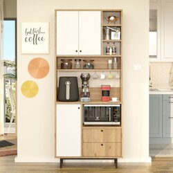 Hanah home RE6-SW oakwhite multi purpose cabinet Cene