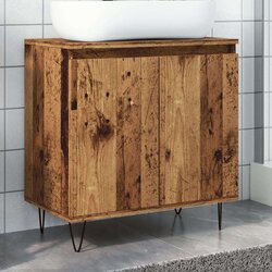 vidaXL Kopalniška omarica starinski les 58x33x60 cm inženirski les Cene