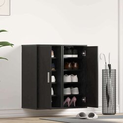  Ormarići za cipele 2 kom crni hrast 32 x 35 x 70 cm od iverice Cijene