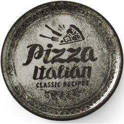 Duralex Zbirka receptov Krožnik za pico iz črnega porcelana, premer. 31 cm - set 6 kosov., (21567797) Cene