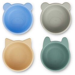 Liewood 4 dijelni set silikonskih zdjelica malene peppermint multi mix Cijene