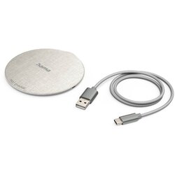 Wireless punjač HAMA QI-FC10 metalni, bijeli 10W Cene