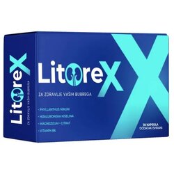 Litorex Suplement protiv kamena u bubregu, 30 kapsula Cene