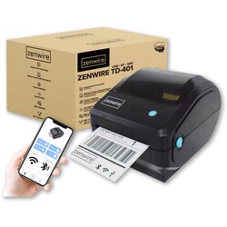 Zenwire TD-401 termalni tiskalnik nalepk 4" WiFi Bluetooth USB, 203 DPI, 152 mm/s, za kurirske etikete 100x150 mm, (5000195802) Cene