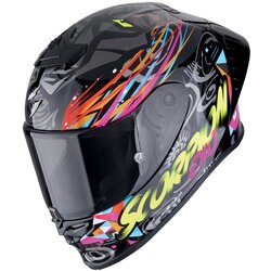 Scorpion Exo-r1 evo ii air savage black-blue-pink kaciga Cene