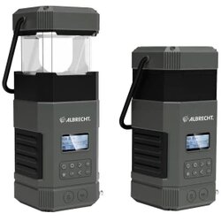 Albrecht DR 114 vanjski radio DAB+ (1012), UKW (1014) radio za hitne slučajeve, USB, Bluetooth® s laternom, ručna obrtaljka, funkcija punjenja baterije, solarni panel, mogućnost punjenja, zaštićen... Cene