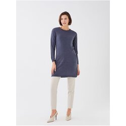 LC Waikiki Crew Neck Plain Long Sleeve Women's Knitwear Tunic Cene