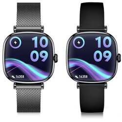 Ksix smartwatch iria, 1,7" amoled, 4 dana aut., met. i silikon. narukvica, crni Cijene