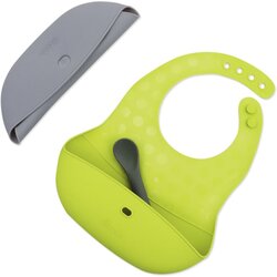 BBLÜV Pöket podbradnik sa žličicom grey/lime 2 kom Cene
