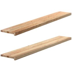 Okenske police 2 kosa neobdelana 160x30x2 cm trdna hrastovina Cene