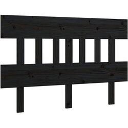 Maison Chic posteljno vzglavje - vzglavna omarica - nočna omarica črno 143,5x3x81 cm trdna borovina, (21705596) Cene
