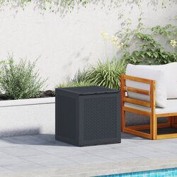 vidaXL kutija za pohranu u vrtu Antracit 55x53x57 cm PP Cijene