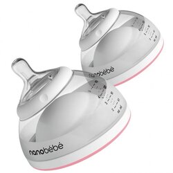 NANOBEBE plastična bočica za majčino mlijeko 2kom - Roza pink 1020214 Cene