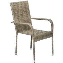 Semenarna Ljubljana Stolica od ratana BAY - siva Cijene