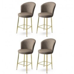 Hanah home set 4 barske stolice alte cappuccino gold Cene