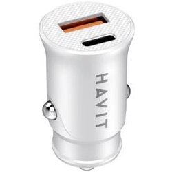 Havit CC2022 auto punjač dual port PD20W USB-A+ USB-C ( 62010 ) Cene