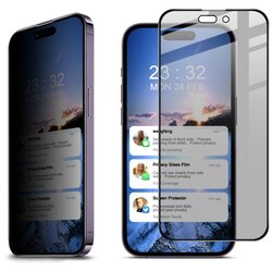 IMAK Anti-spy zaščitno steklo za iPhone 14 Pro | Full Glue, črn rob Cene