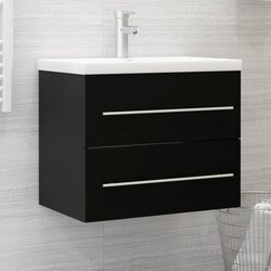 vidaXL ormarić za umivaonik crni 60 x 38,5 x 48 cm od iverice Cijene