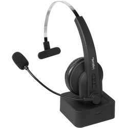 Logilink BT0059 headphones /headset Wireless Head-band Office /Call center Bluetooth Charging stand Black Cene