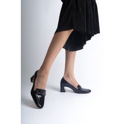 Capone Outfitters Medium Heel Metal Buckled Crocodile Women's Shoes Cijene