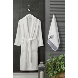 L'essentiel Maison Muški set Bademantil i ručnik, krema Cijene