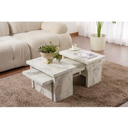 Hanah home stočić za dnevnu sobu sanctuary - fressia marble freesia marble coffee table Cene