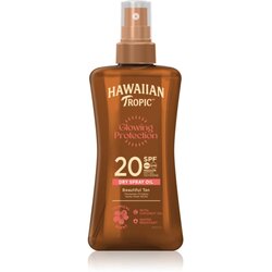Hawaiian Tropic Glowing Protection Dry Oil Spray vlažilni gel za sončenje SPF 20 200 ml Cene