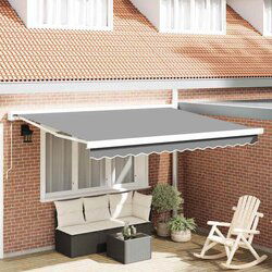 vidaXL Nadstrešnica Bijelo 3,5 x 2,5 m Metal Cijene