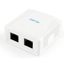 Gembird NCAC-2U5E-01 CAT5E utp kutija za površinsku montažu sa 2 porta za RJ45 Cene
