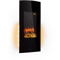Klarstein Lamington, električni kamin, 2000 W, LED plamen, toplozračni grelec, časovnik, osvetlitev Cene