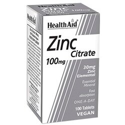 Health Aid Zinc citrate 100mg tablete, 100 tableta Cene