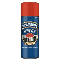HAMMERITE Lakirni sprej Smooth (Sijoče, 400 ml, Rdeča) Cene